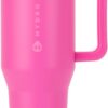 HydroJug Traveler 32oz, Insulated Tumbler with Handle & Straw, Fruit Punch