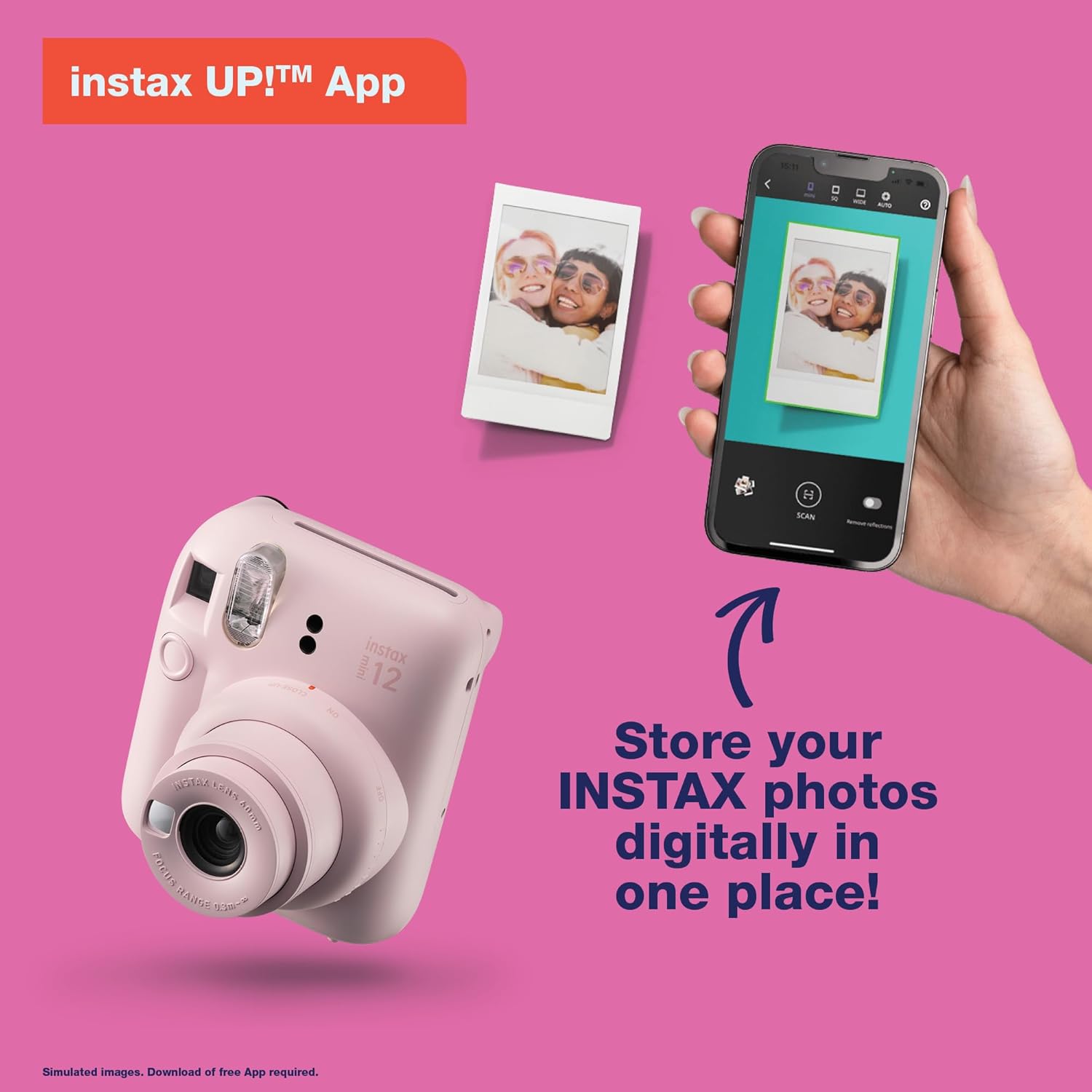 Fujifilm Instax Mini 12 Instant Camera withCarry Bag & 10 Film Sheets Selfie ElectronicPortable Flash Compact - Image 6