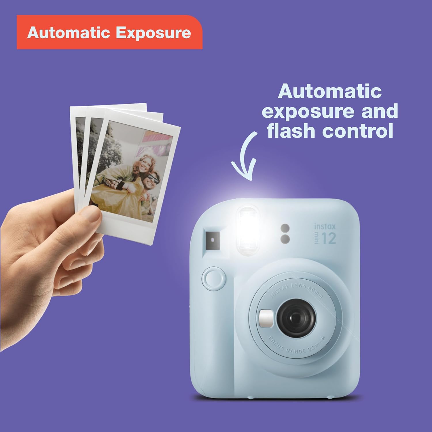 Fujifilm Instax Mini 12 Instant Camera withCarry Bag & 10 Film Sheets Selfie ElectronicPortable Flash Compact - Image 8